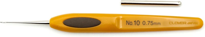 ã‚¯ãƒ­ãƒãƒ¼(Clover) 1025 Soft Touch Steel Crochet Hooks, No. 10/0.75mm - Image 1
